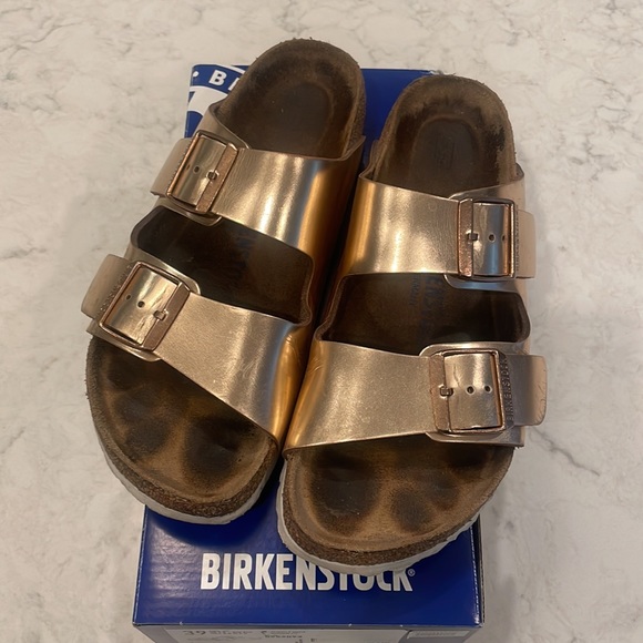 Birkenstock Arizona BS Metallic Copper SZ39/8 - Picture 2 of 8